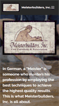 Mobile Screenshot of meisterbuilders.com